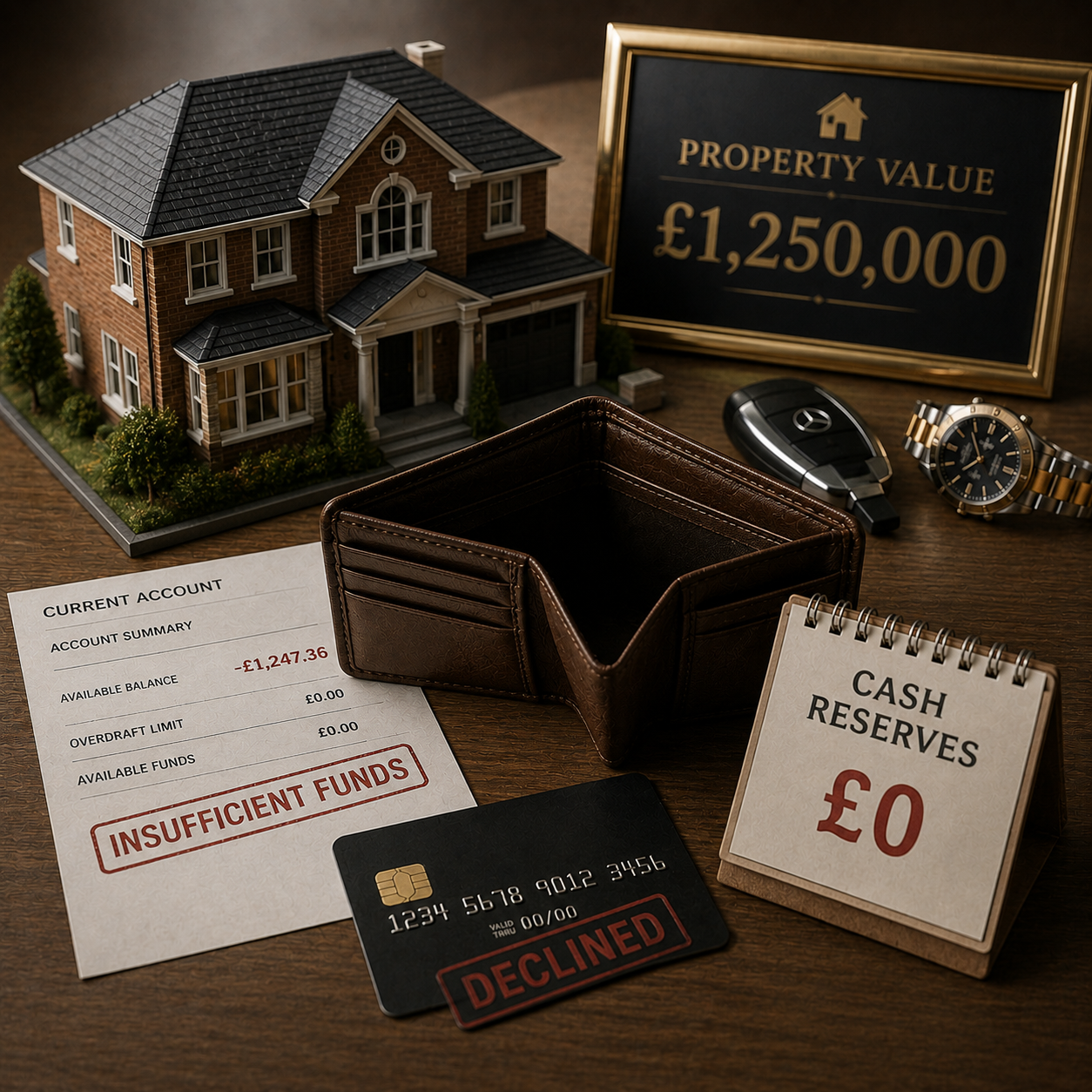 Property planning mistake - being property rich but cash poor